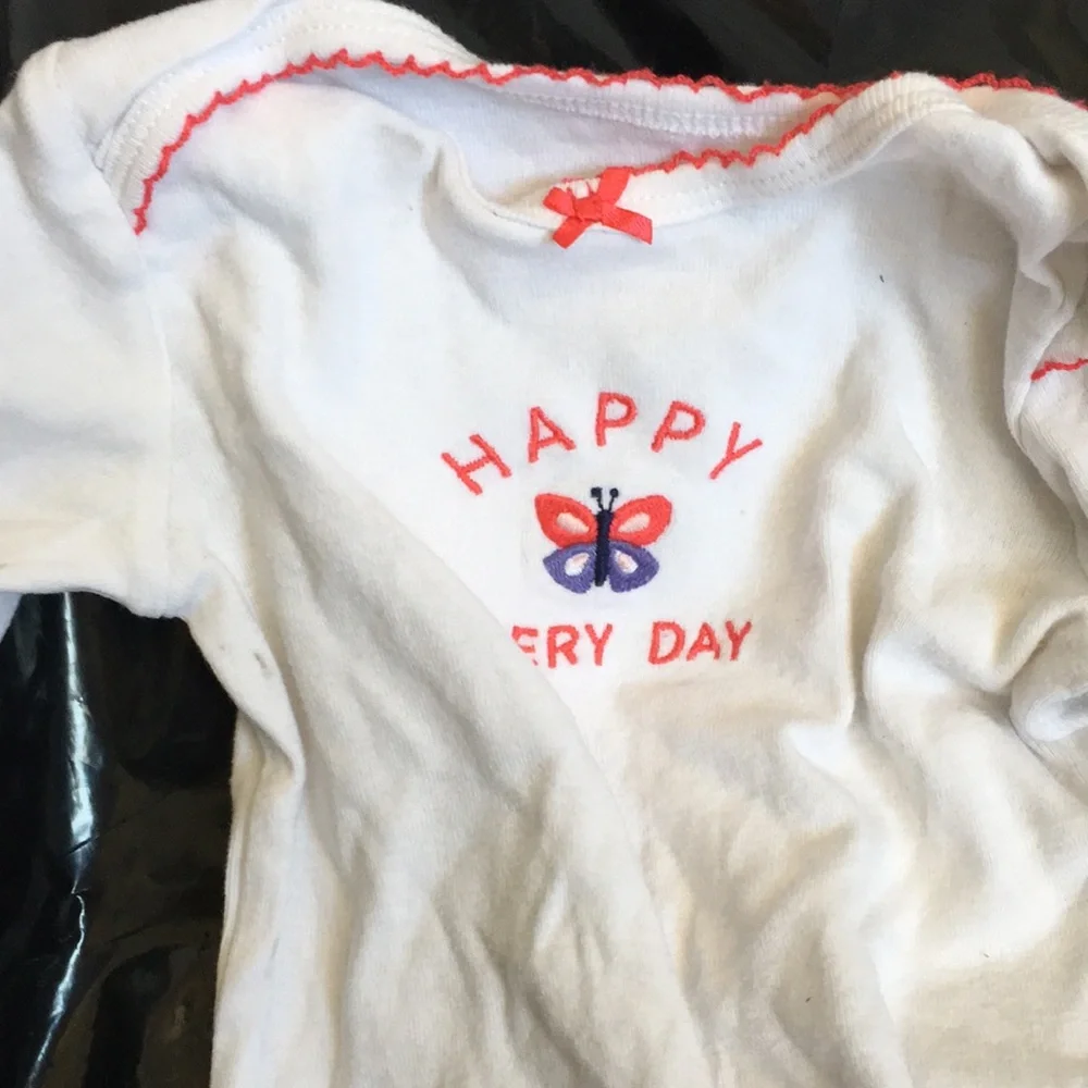 Carters happy everyday long sleeved one piece 12m